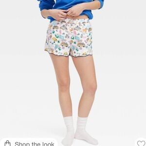 Women's Roadtrip Poplin Boxer Shorts Blue/Yellow/Pink - Roller Rabbit x Target